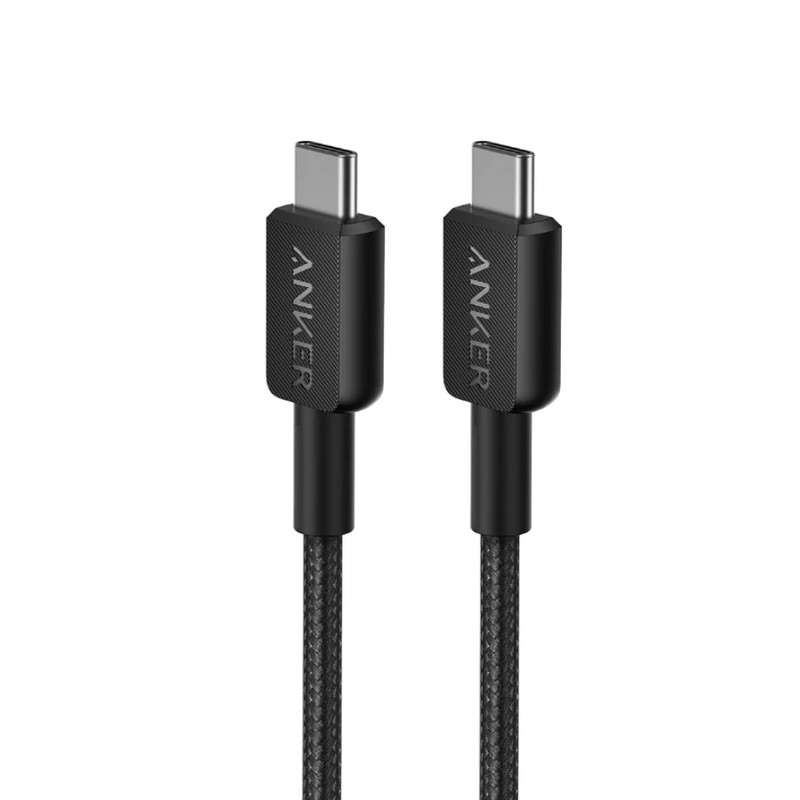Anker 322 USB-C to USB-C Braided Cable 0.9m - Black - كابل